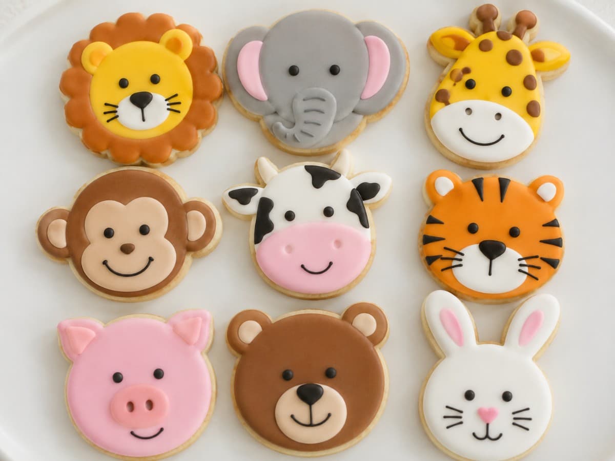 Galletas decoradas de animales